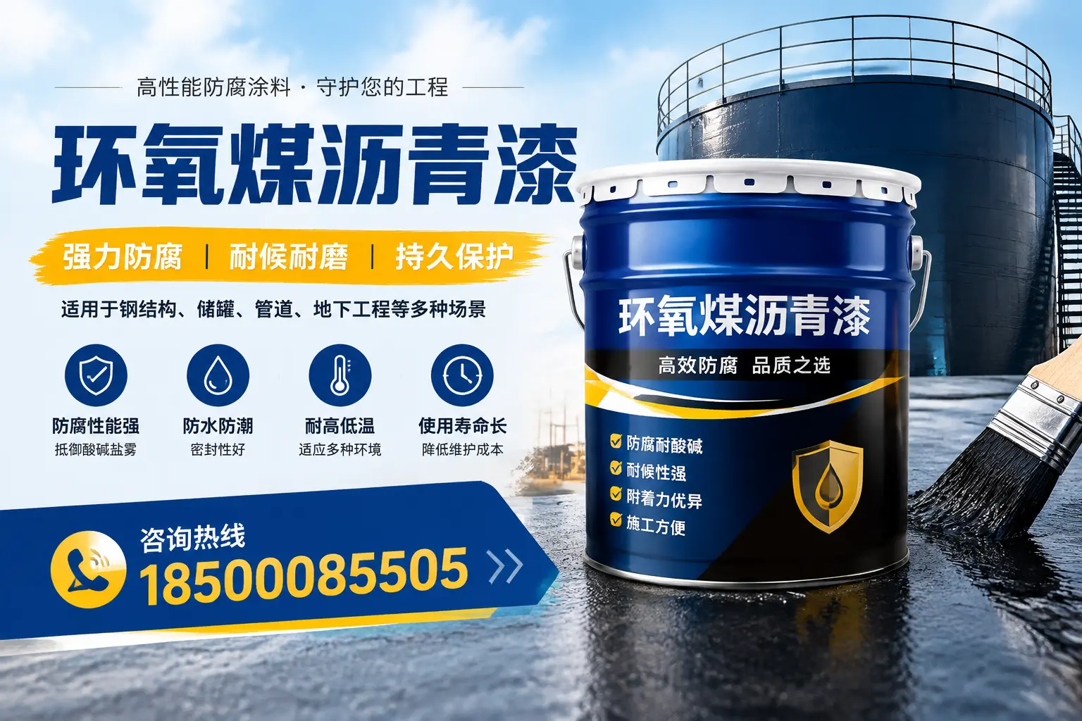 环氧煤沥青漆在工业中的应用,天水企业的选择